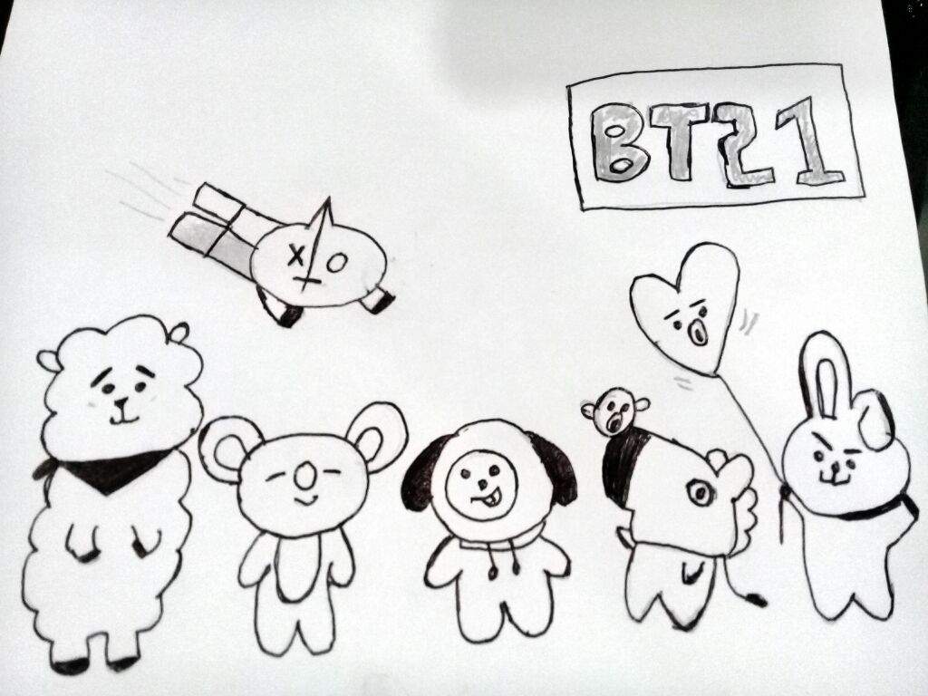Download To Draw BT21 | BTS ARMY INDONESIA AMINO Amino
