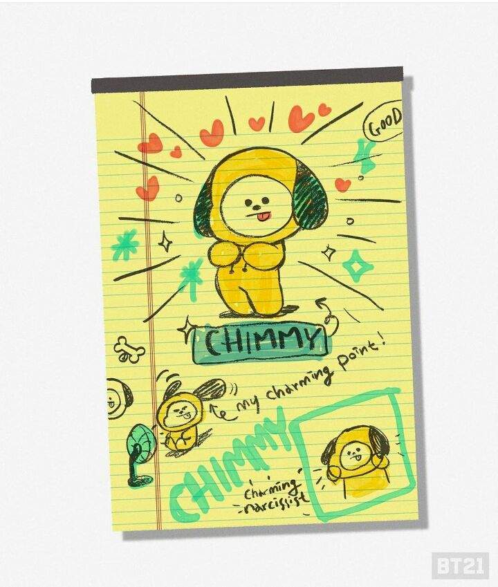 muñecos de bts bt21 nombres