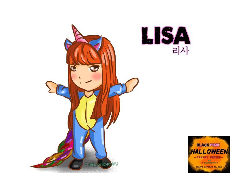Lisa Blackpink Kpop Color Rainbow Unicorn Flower Pinkcu