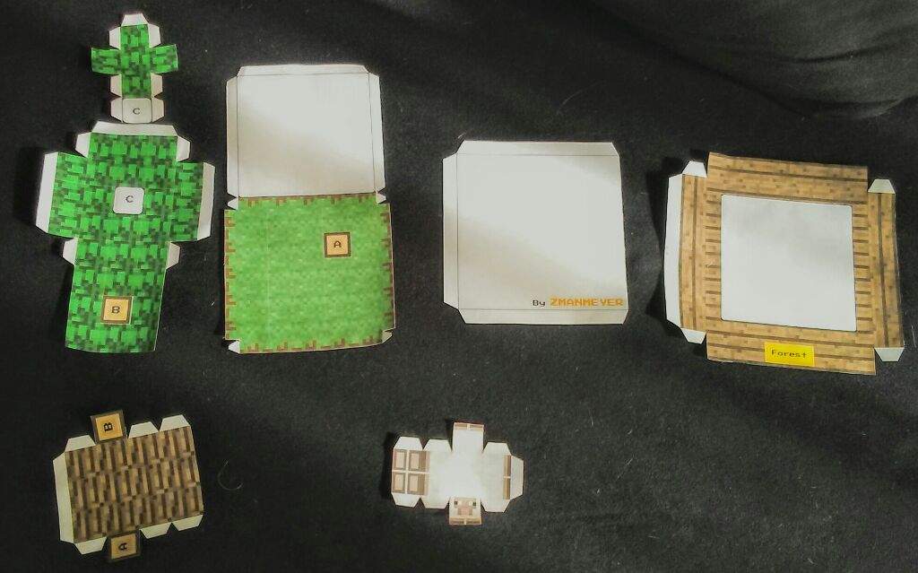 papercraft templates minecraft mini