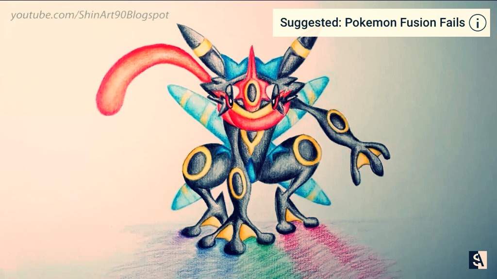 Ash Greninja And Umbreon Fusion Hey Any One Who Wants To See The Credit Its On The Top Left So Stop Commenting About The Credit Pokemon Amino