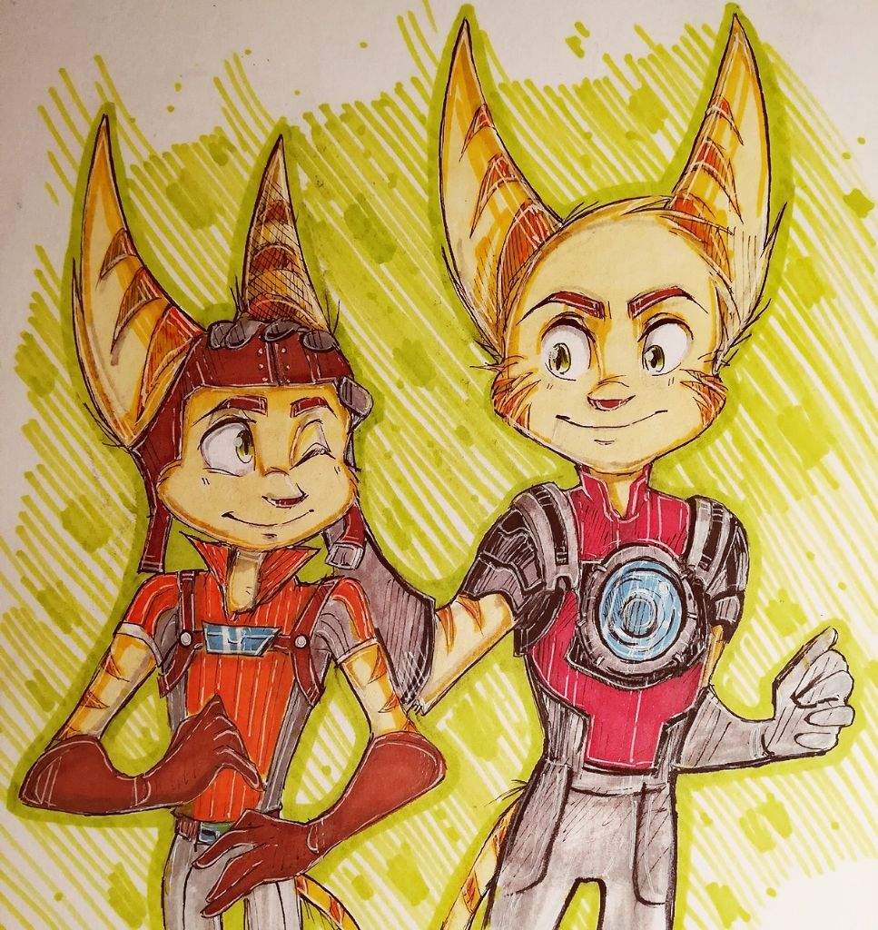 Ratchet & Kaden [Fan Art] Ratchet and Clank Amino