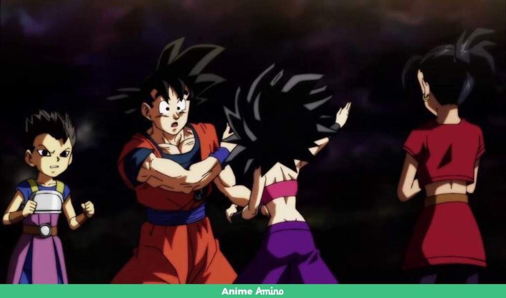 Caulifla meets Goku | Anime Amino