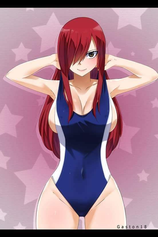 Erza Scarlet from fairy tail.