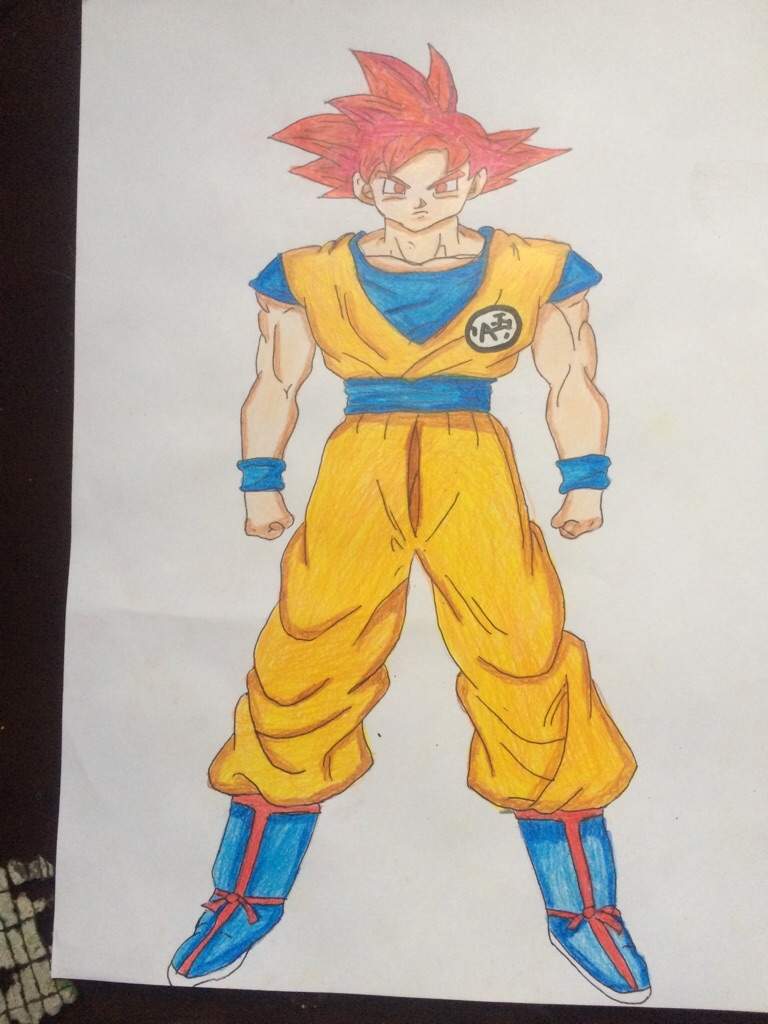 Goku Ssj Dios Rojo | DibujArte Amino