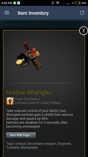 What should I do with my extra festive wrangler? | Team Fortress 2 Amino