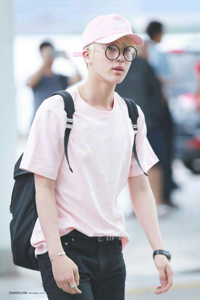 JIN in pink (a look) | ARMY's Amino