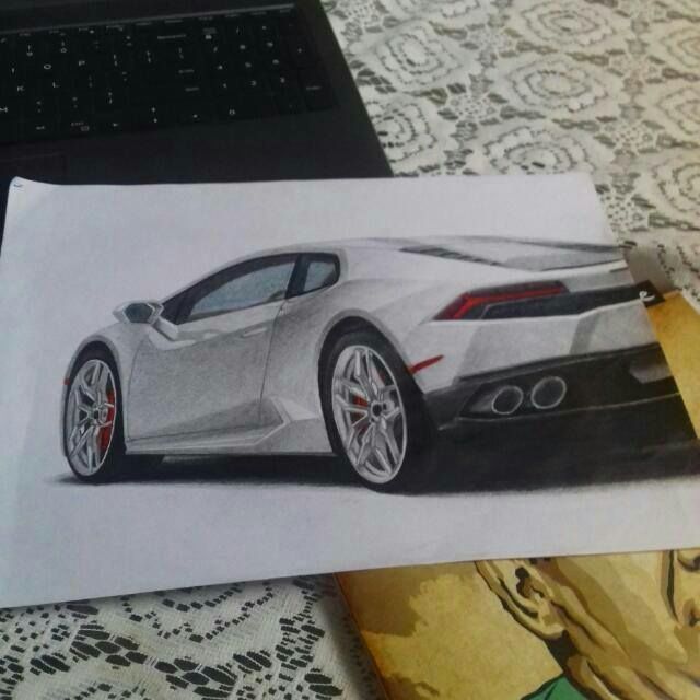 Lamborghini Aventador SV drawing. | Garage Amino