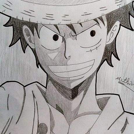 Desenho do luffy 😁, estilo preto e branco. | One Piece Brasil™ Amino