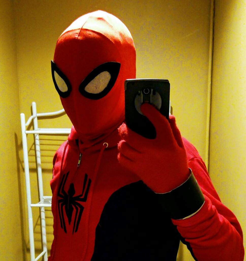 Cosplay man spectacular spider I finished