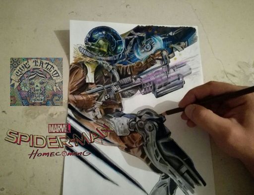 Que les parece mi dibujo del buitre spiderman homecoming? | DibujArte Amino