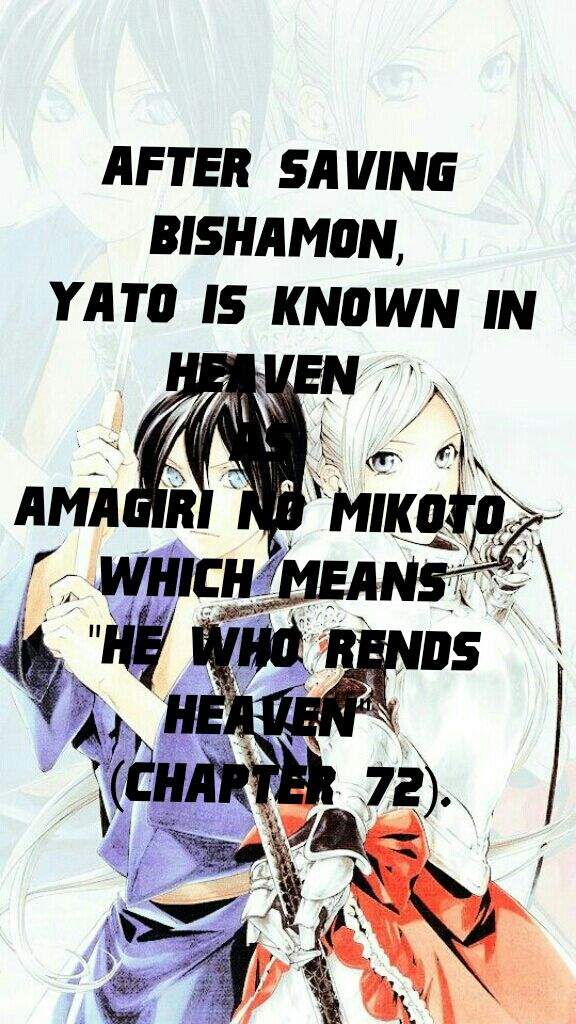 Noragami Facts Yato Anime Amino