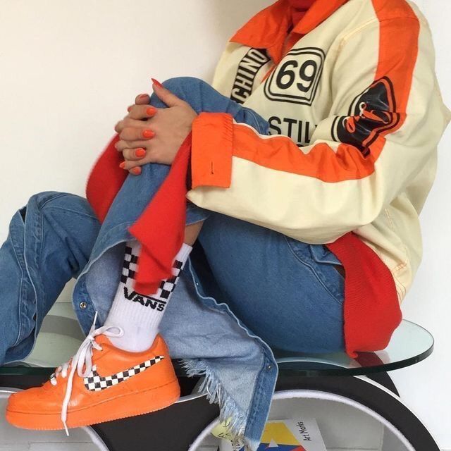 yung 1 orange outfit