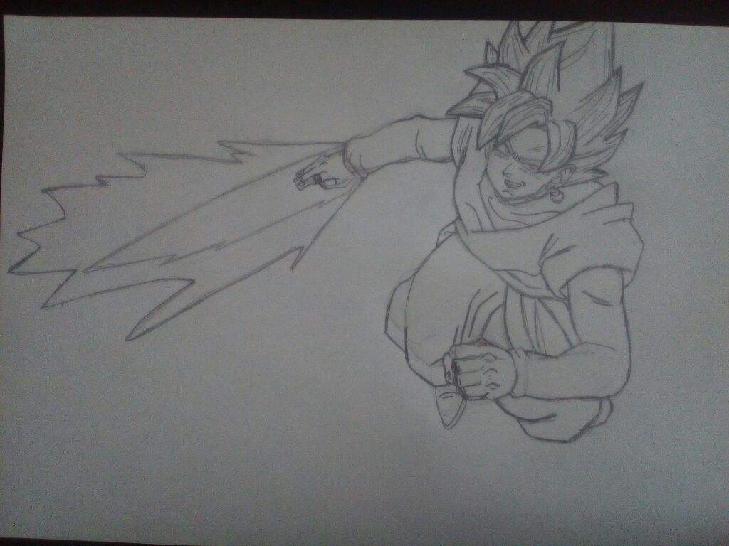Dibujo de Black Goku con la espada de ki | DRAGON BALL ESPAÑOL Amino