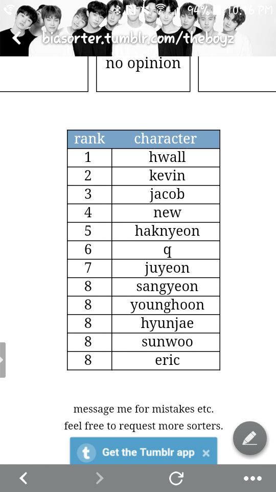 Bias Sorter 👍 THE BOYZ AMINO Amino