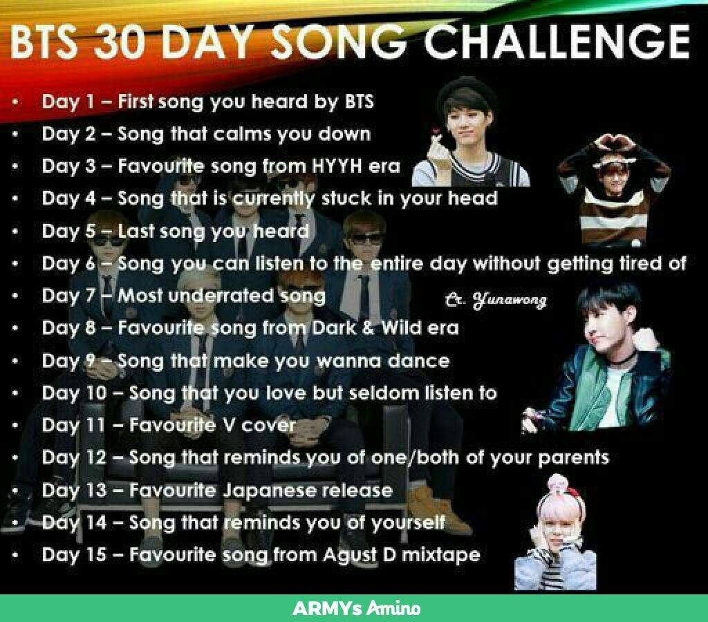 BTS Song Challenge DAY 4 ARMYs Amino