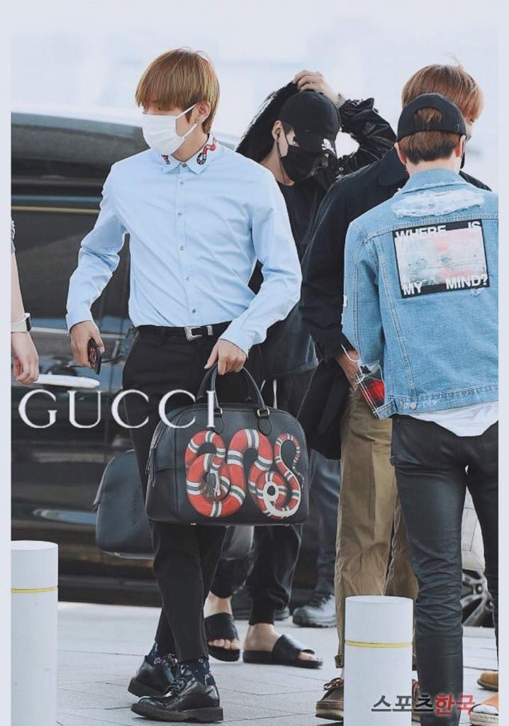 kim taehyung gucci bag