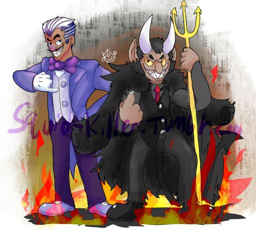 Human! King dice and Devil | Cuphead Official™ Amino