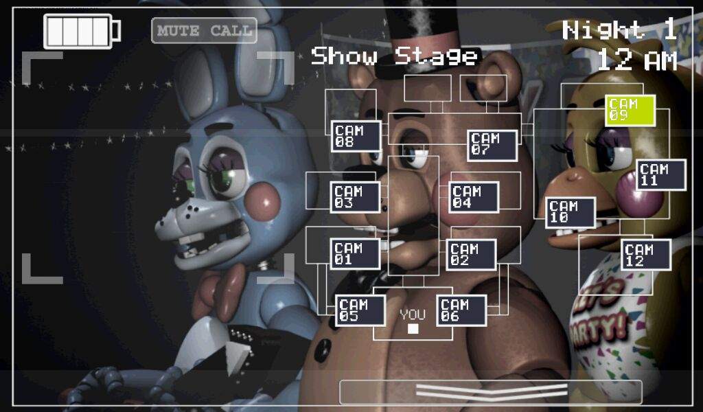 Fotos de las camaras de Five Nights at Freddy's 2 a las 12 am | FNaF ...