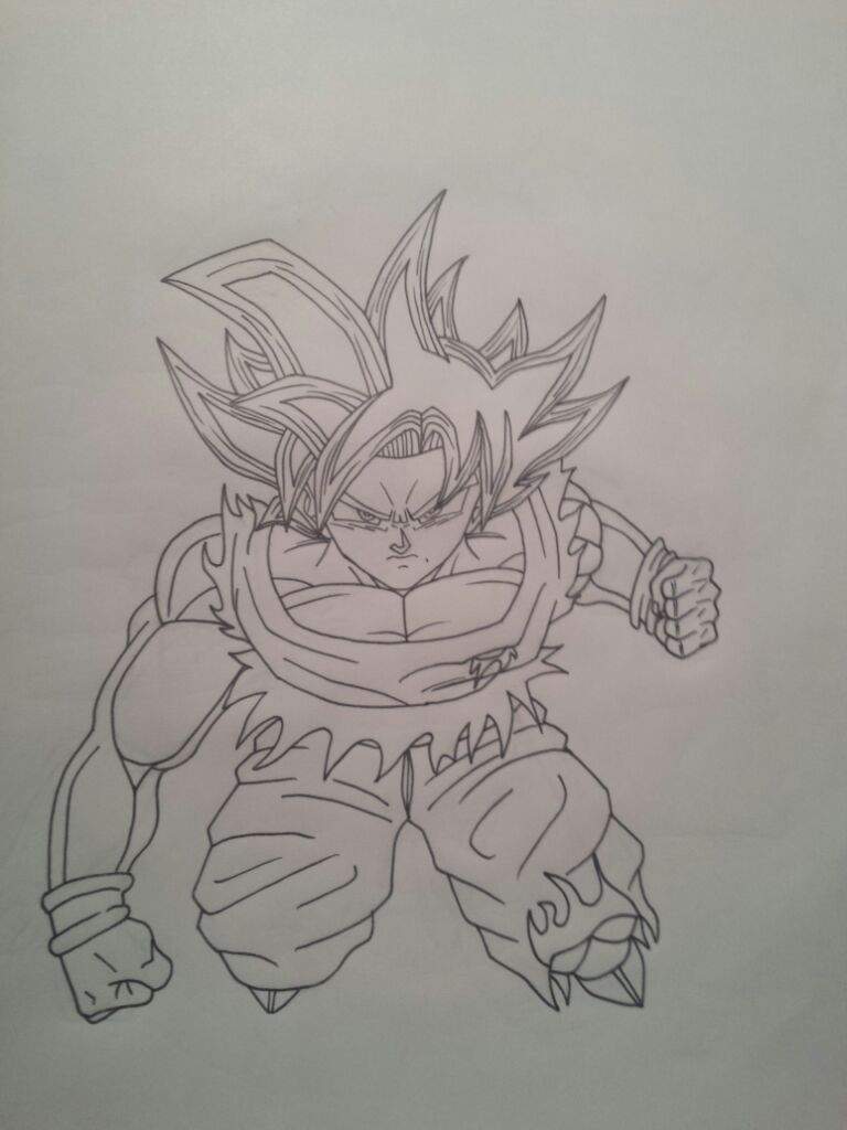 Drawing Goku Ultra Instinct (NO REFERENCE) | DragonBallZ Amino