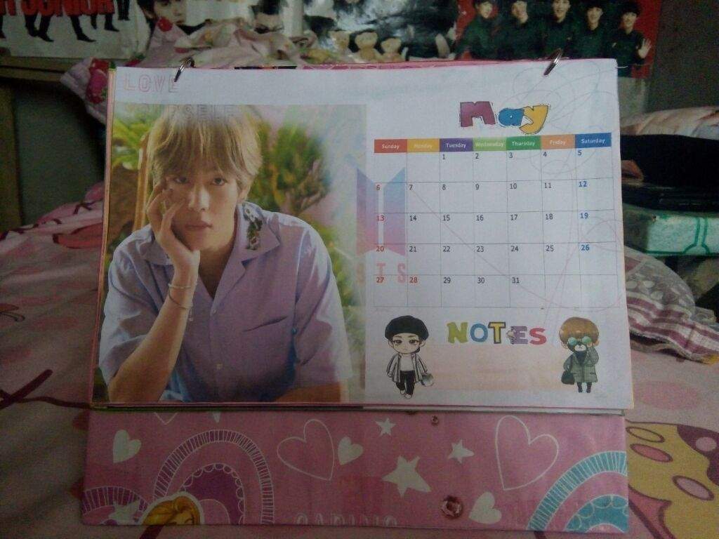 DIY 2018 BTS love yourself calendar ARMY's Amino