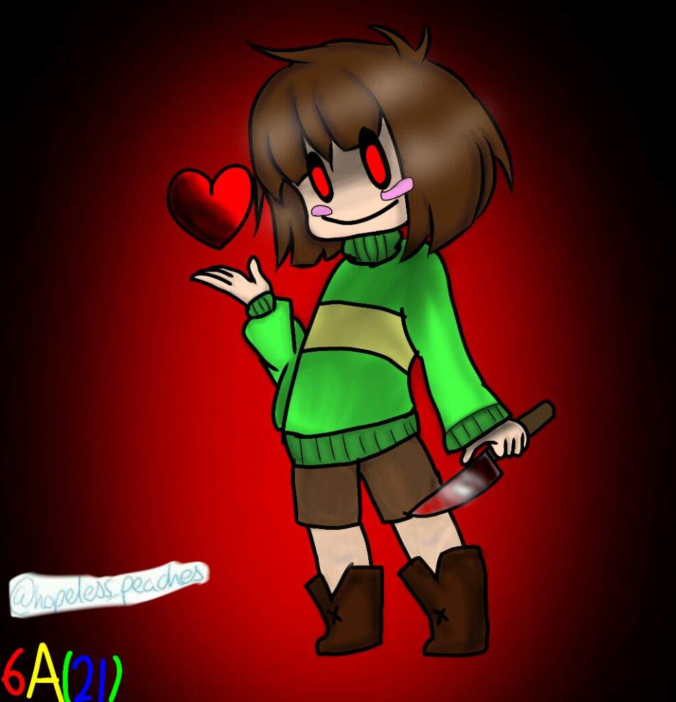 Glitchtale (hate)Chara(Open collab with Hopeless Peaches) | Glitchtale ...