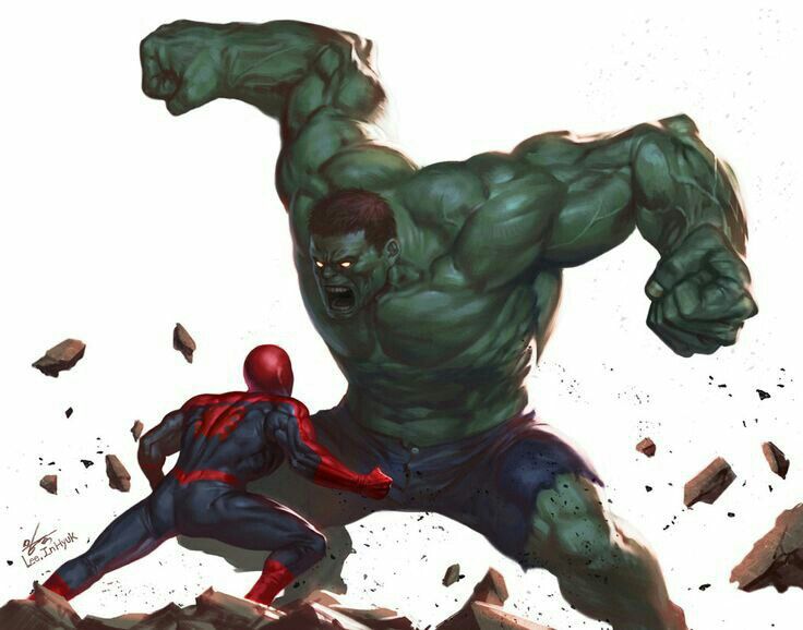 Spider man vs hulk | •MARVELESA• Amino