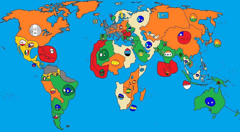 Polandball Map Of The World 2025