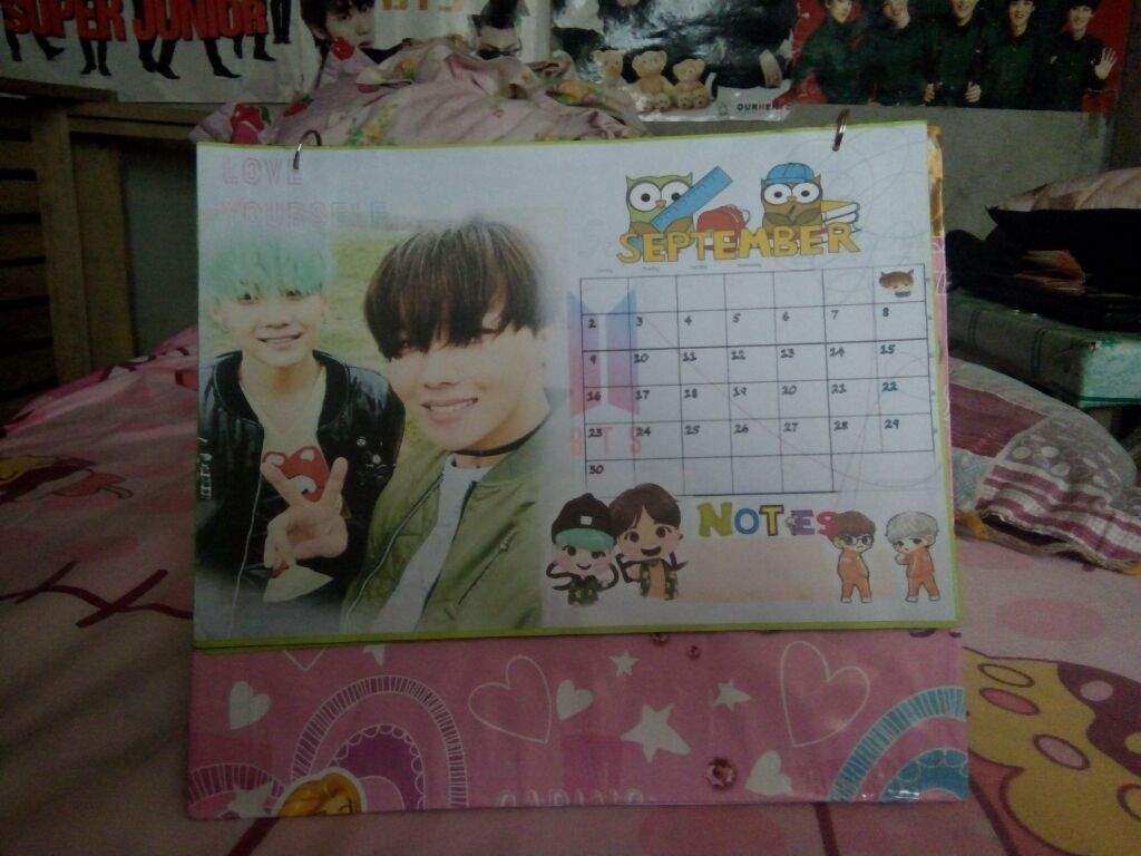 DIY 2018 BTS love yourself calendar ARMY's Amino