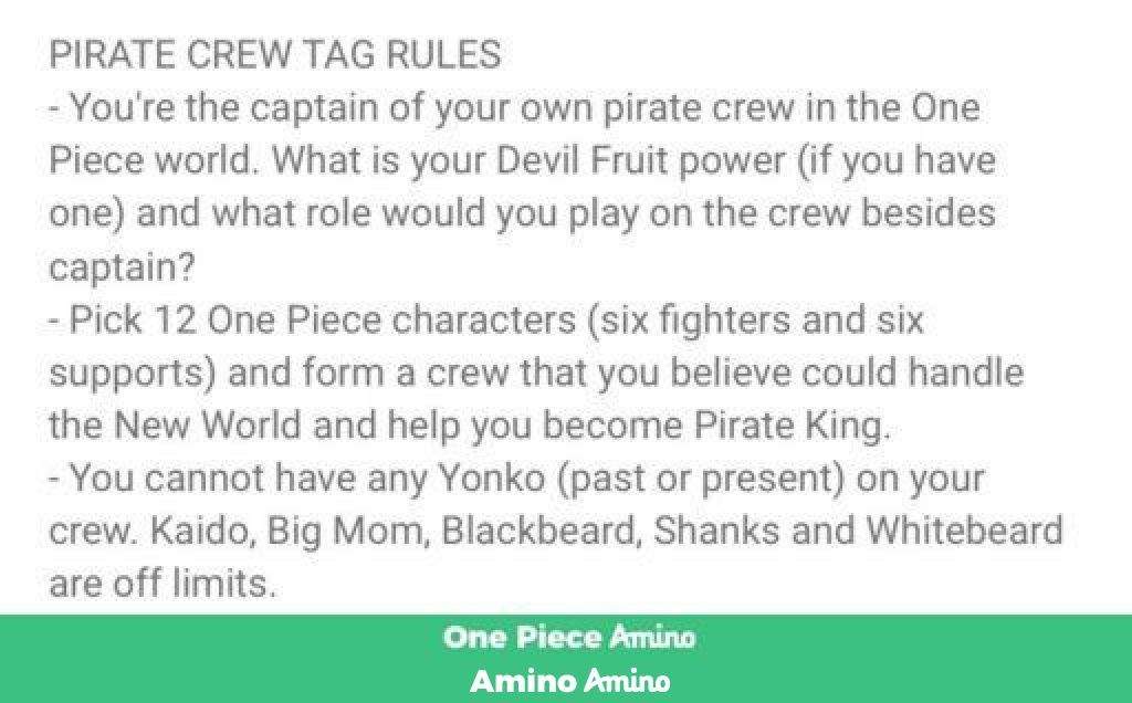 My Pirate Crew One Piece Amino