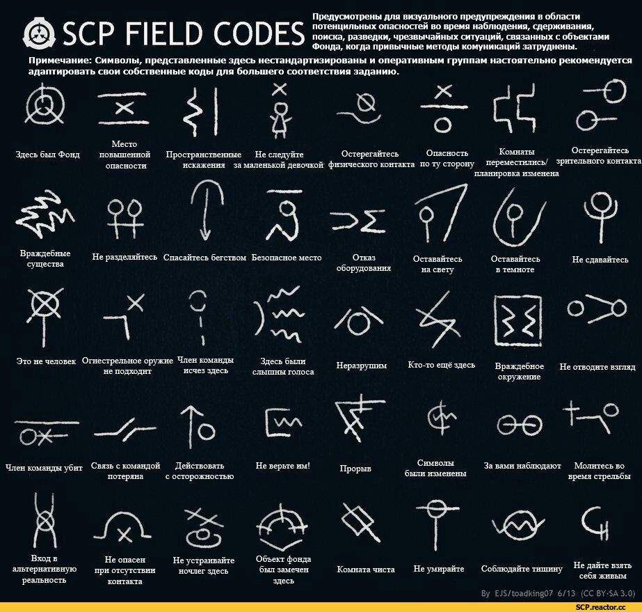 ⚠SCP FIELD CODES⚠ SCP Foundation [RUS] Amino