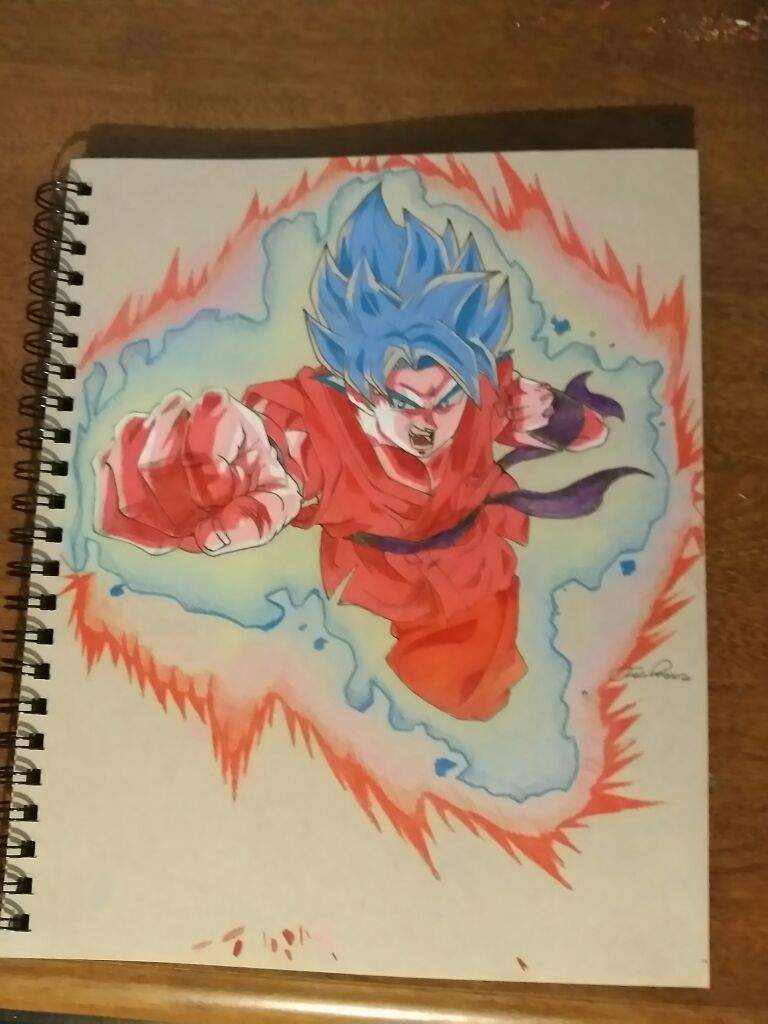 Dragon Ball Super goku Super sayayin blue kaio-ken x10 | DibujArte Amino