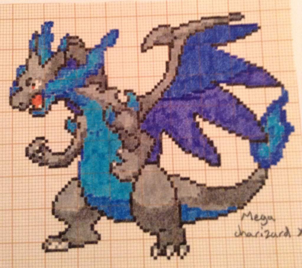 Pokemon Hd Pixel Art Pokemon Mega Charizard X