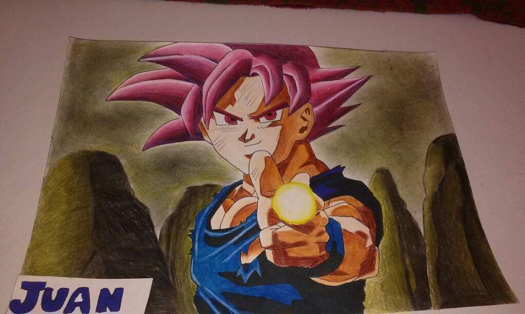 Dibujo De Goku Ssj God | Arte Anime Amino Amino