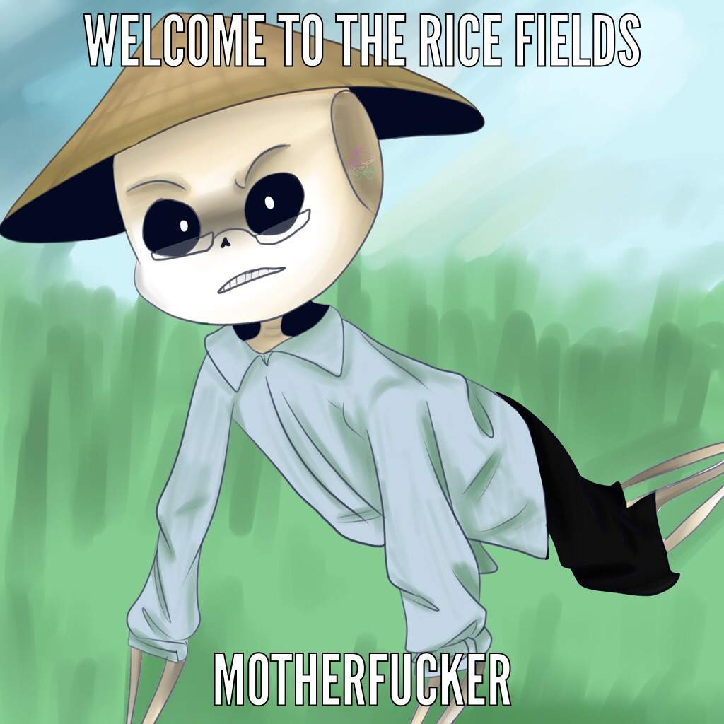 welcome to the rice field