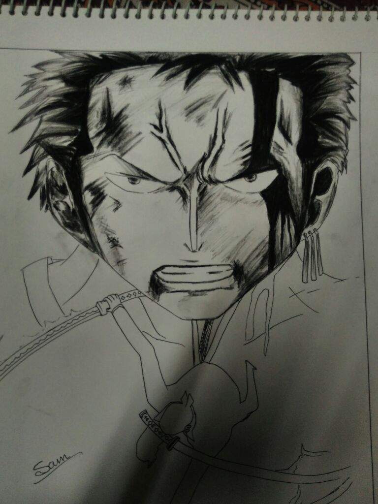 RORONOA ZORO || FANART [Tutorial] | Anime Amino