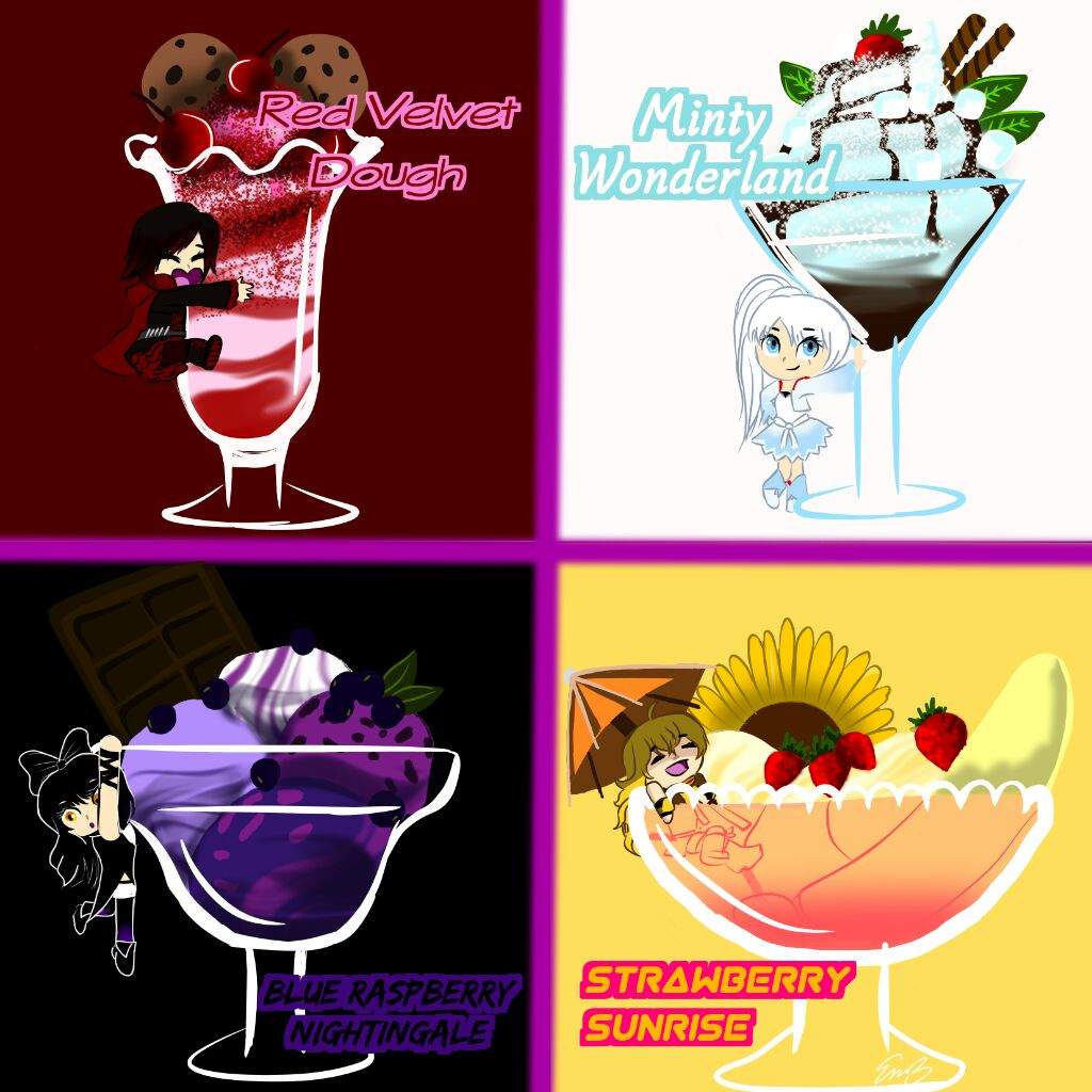 🍨 Rwby Ice Cream Sundaes 🍨 Cartoon Amino 2171