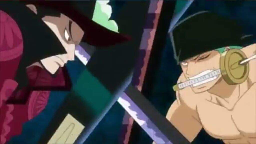 One Piece Zoro vs Mihawk