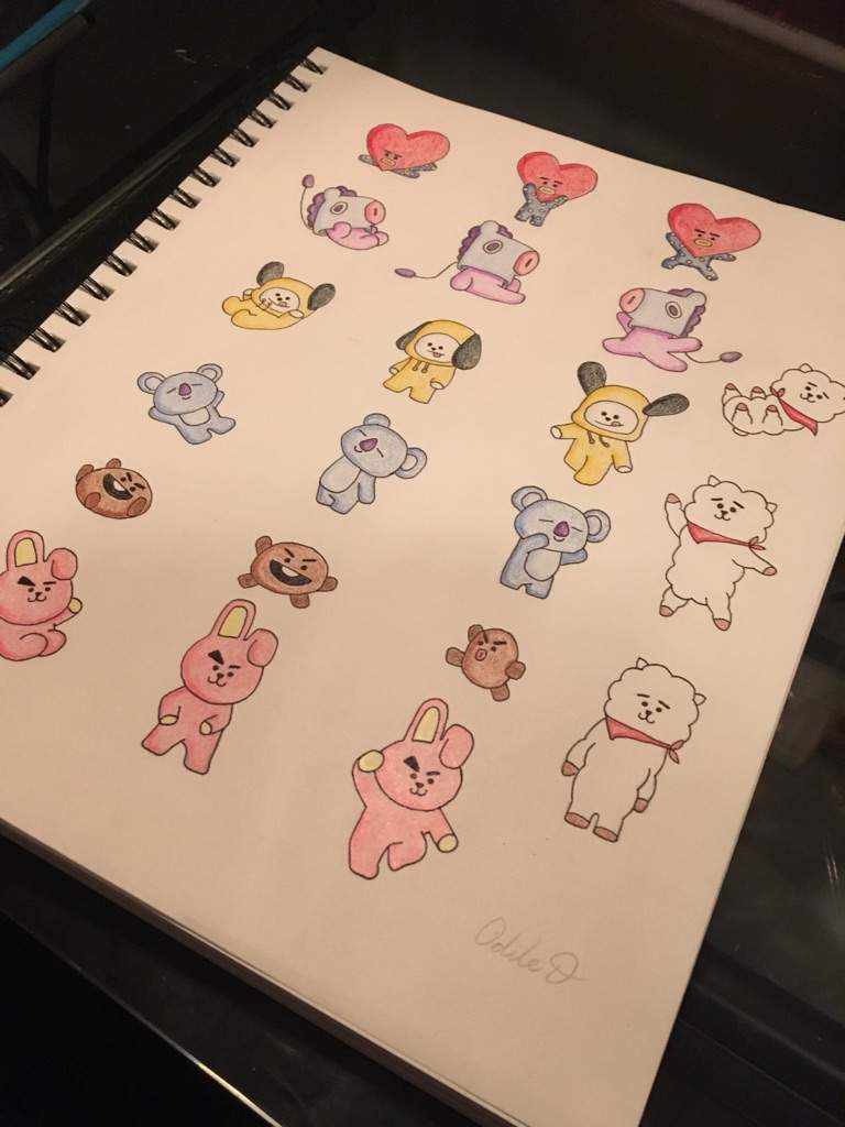 BT21 Characters Doodles | ARMY's Fanart ™ Amino