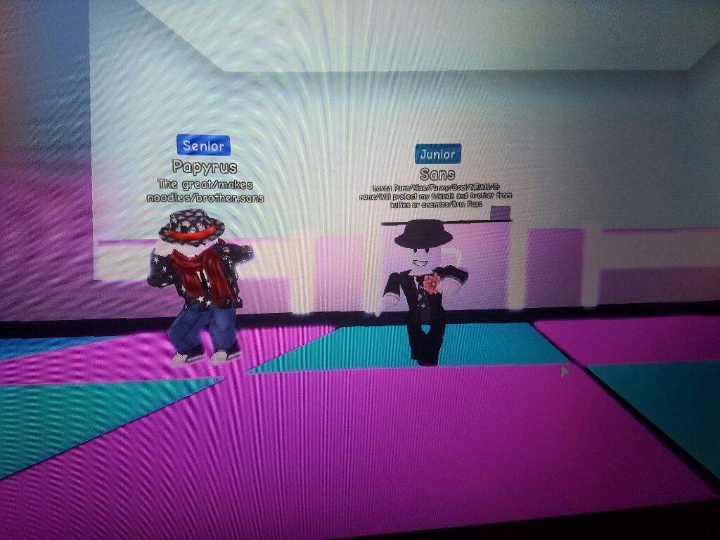 Roblox Sans And Papyrus Dancing To The Beat Undertale Aus Amino - papyrus undertale roblox