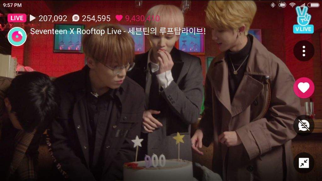 SEVENTEEN Rooftop party Debut 900 days