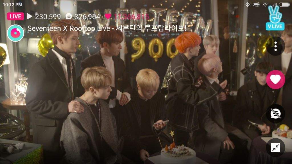 SEVENTEEN Rooftop party Debut 900 days