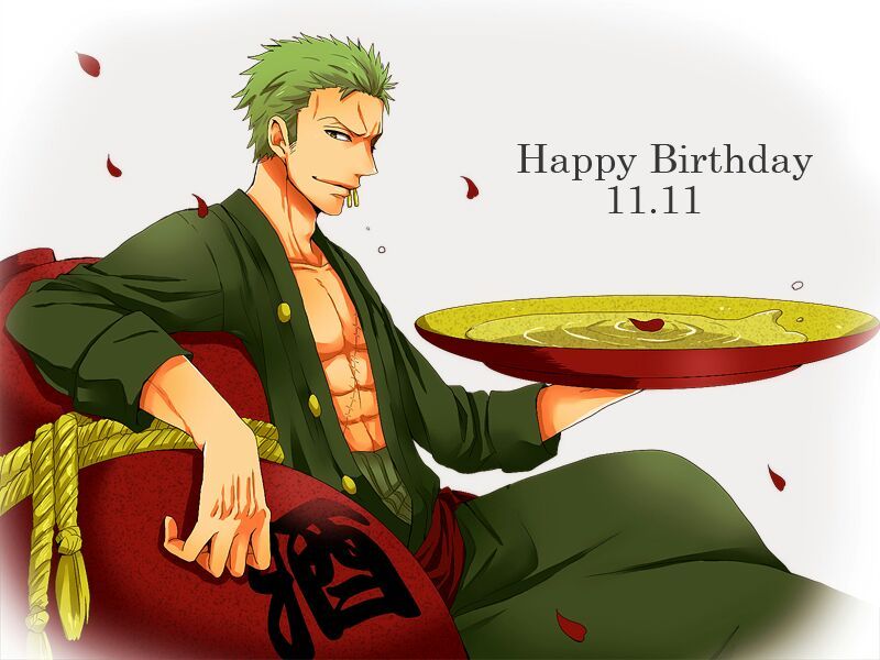 zoro one piece birthday