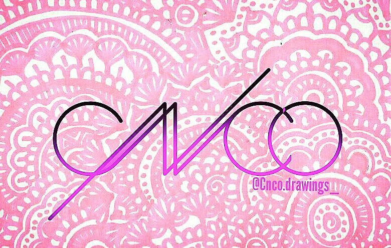 Logo CNCO con mandalas de Fondo echo a mano? ¿Quieres ver mas?: instagram:  Cnco.drawings_ ? | Love CNCO Amino