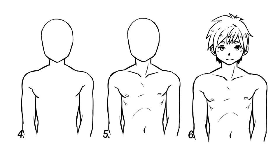Como dibujar cuerpo anime (hombre) | •Anime• Amino