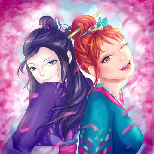 Nami & Robin | Wano Kuni [drawing process] | One Piece Amino