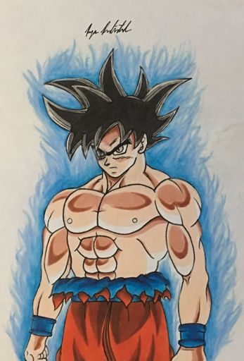 Ultra Instinct Goku Drawing | DragonBallZ Amino