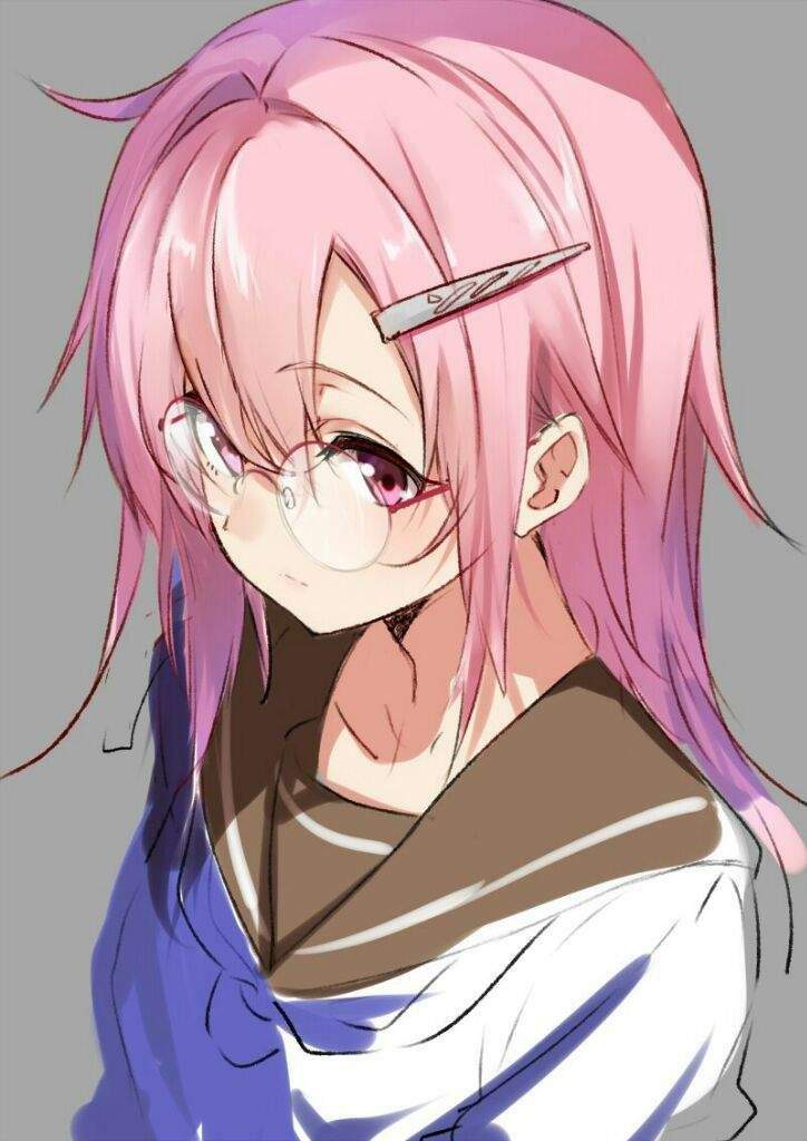 Pink haired anime girl