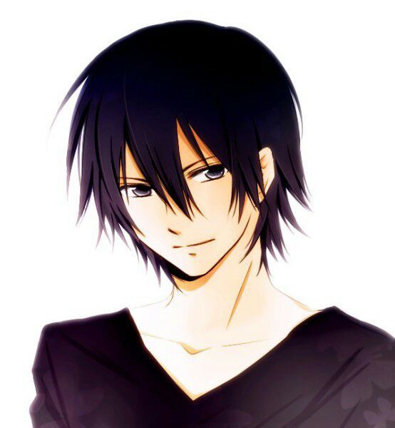Anime boy with black hair and brown eyes