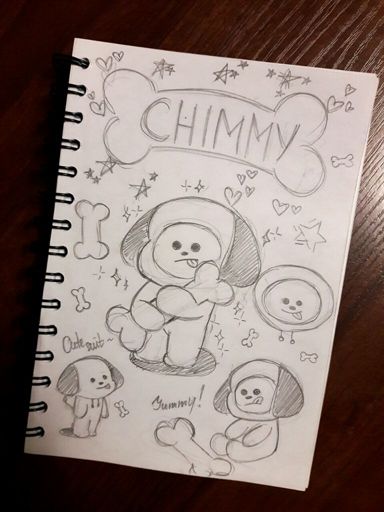 BT21: Chimmy sketch pt.1 🐶🐶🐶 | ARMY's Amino